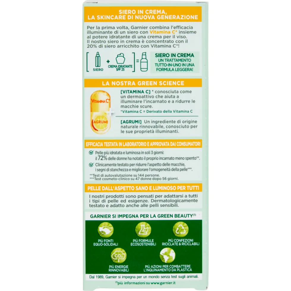 Garnier SkinActive Siero in Crema Vitamina C Illuminante 50 ml