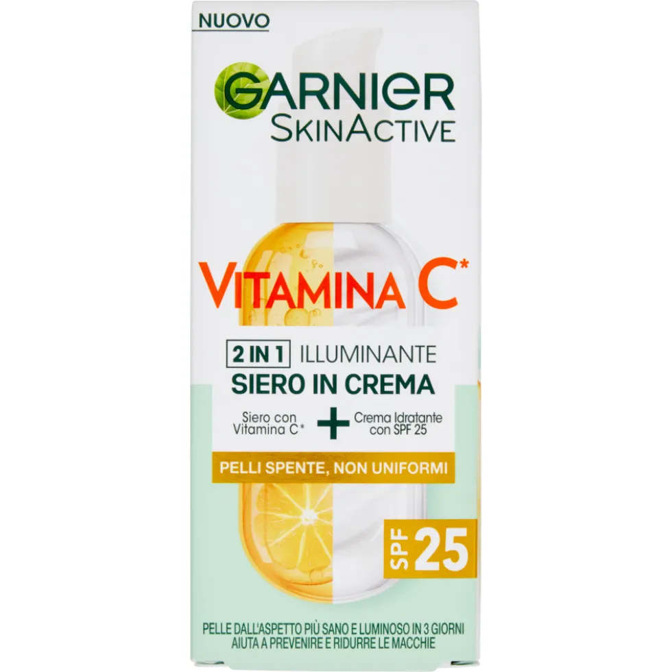 Garnier SkinActive Siero in Crema Vitamina C Illuminante 50 ml