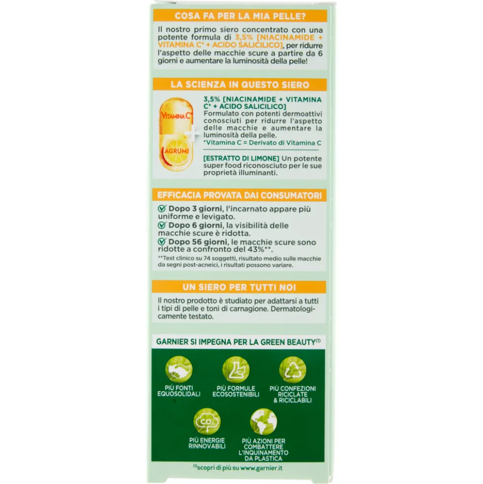 Garnier SkinActive Siero Vitamina C Anti-Macchie 30 ml