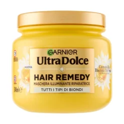 Garnier Ultra Dolce Maschera Illuminante Riparatrice Camomilla & Miele di Fiori 340 ml