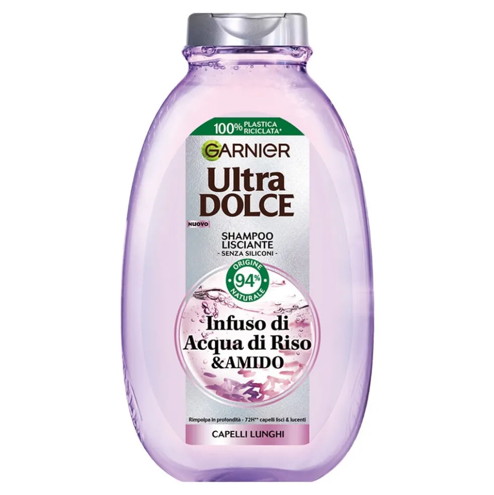 Garnier Ultra Dolce Shampoo Infuso Di Acqua Di Riso E Amido 250ml