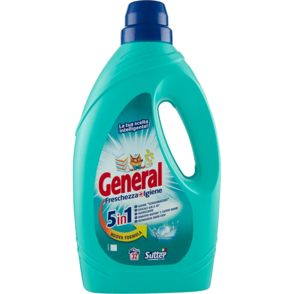 General Freschezza + Igiene Nuova Formula 5in1 32 Lavaggi