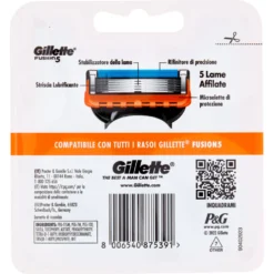 Gillette Fusion5 Lame Manual Ricarica x4