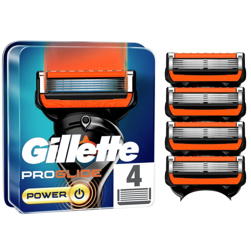 Gillette Fusion Proglide Power Ricarica 4 Pezzi