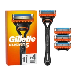 Gillette Fusion5 Rasoio Manuale + 4 Ricariche