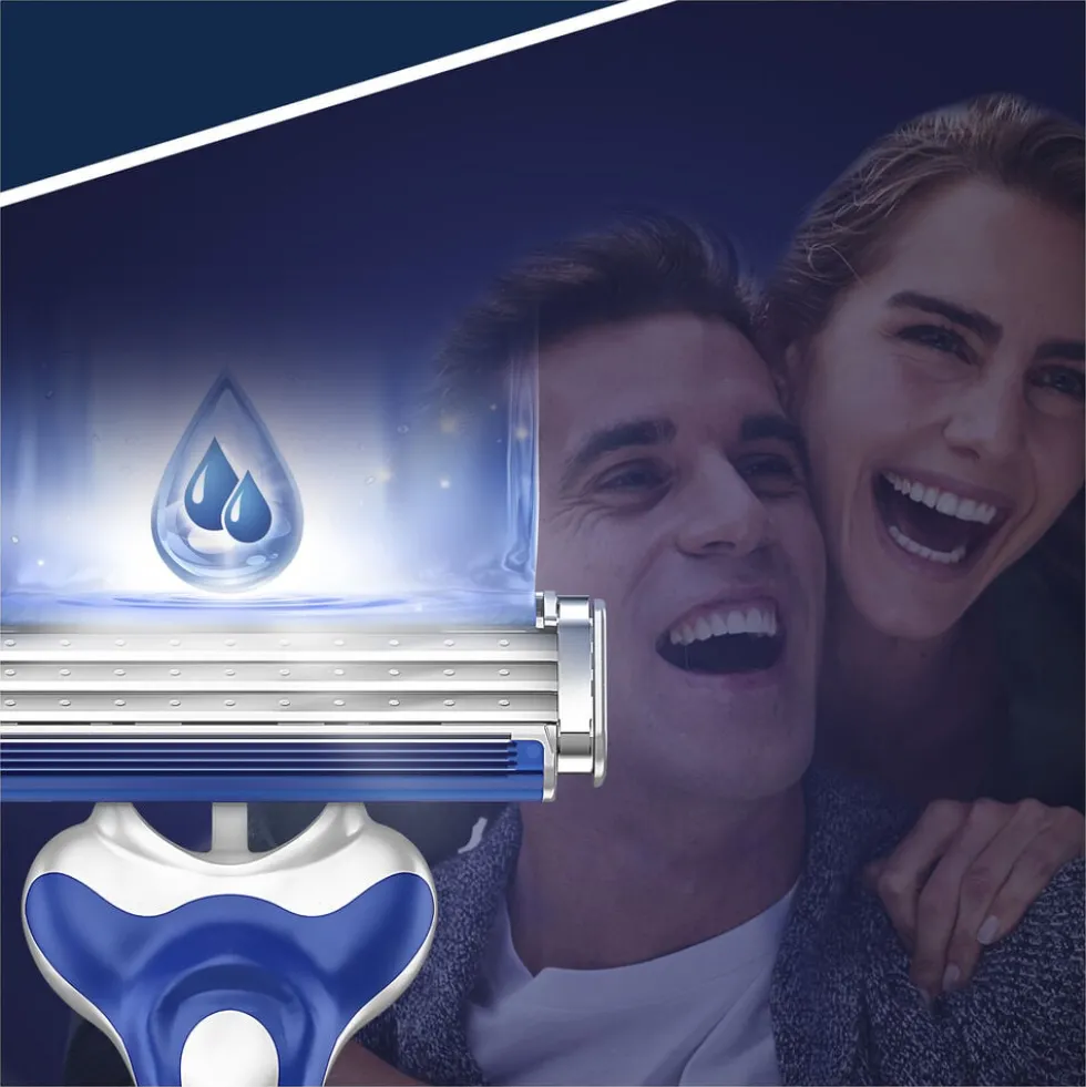 Gillette Sensor 3 Comfort Rasoio da Uomo Usa e Getta 3 Rasoi + 2 Gratis
