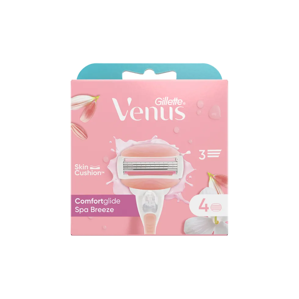 Gillette Venus Comfortglide Spa Breeze Ricambi x4