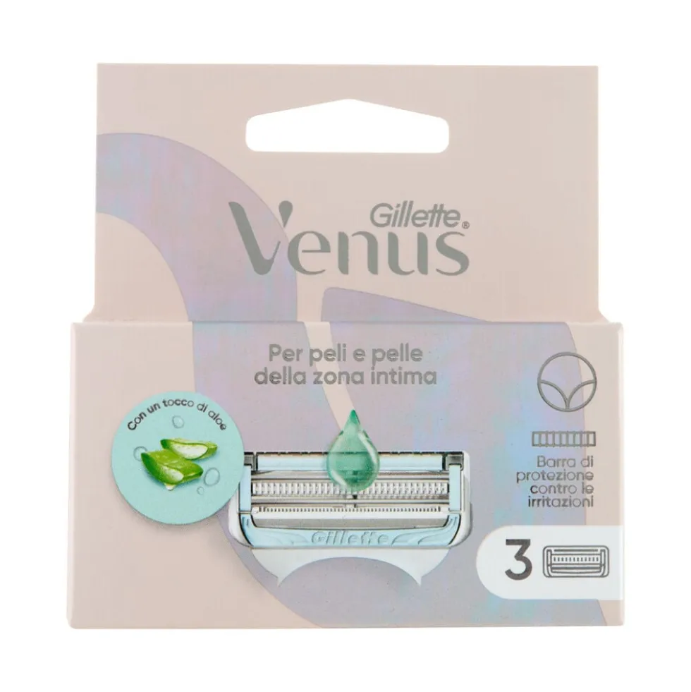 Gillette Venus Lame Intimate 5 Lame x3 Ricariche