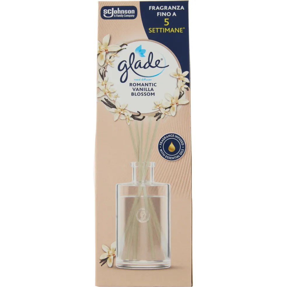 Glade Diffusore a Bastoncini Fragranza Romantic Vanilla Blossom 50 ml