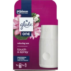 Glade ONE Touch&Spray Profumatore per Ambienti 1 Base + 1 Ric Relaxing Zen 10 ml