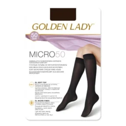 Golden Lady Gambaletto Microfibra 50 Denari Nero 2 Paia