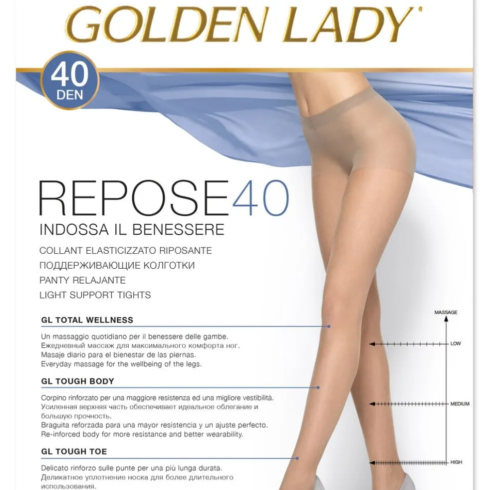 Golden Lady Repose 40 Denari VIsone Taglia 4