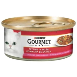 Gourmet Cat Adult Fettine con Verdure, Manzo e Fegato 195 g