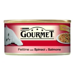 Gourmet Cat Adult Fettine con Salmone e Spinaci 195 g