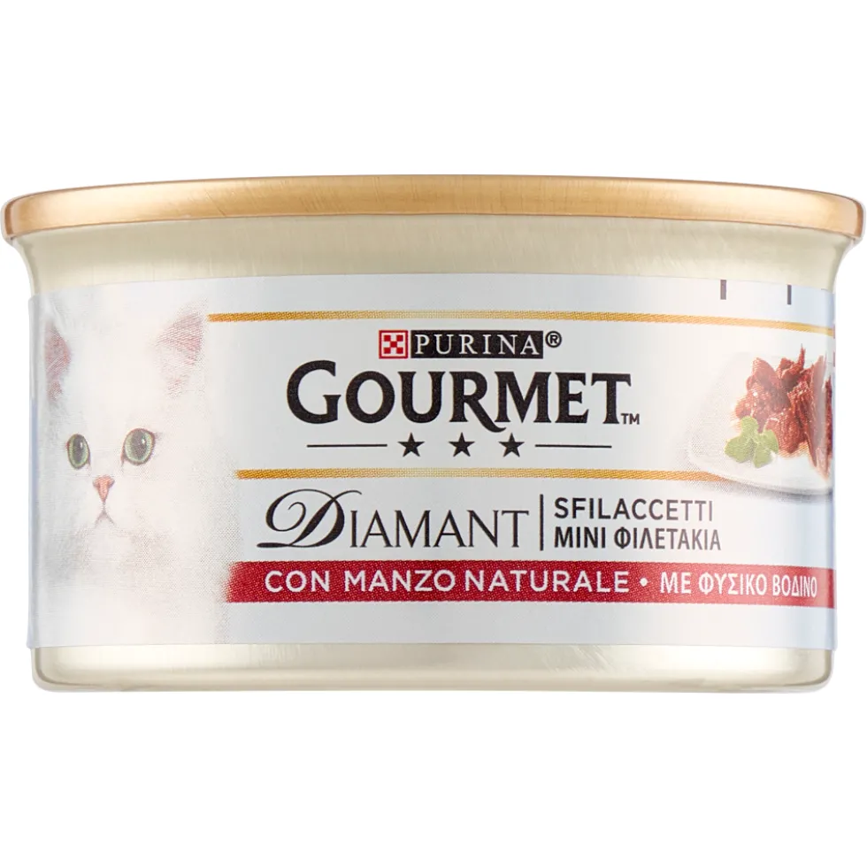Gourmet Diamant Sfilaccetti con Manzo Prelibato 85 g