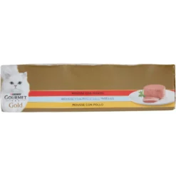 Gourmet Gold Cat Adult Mousse con Manzo, con Pesce dell'Oceano, con Pollo 85 g 24 Pezzi
