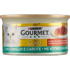 Gourmet Gold Dadini in Salsa con Verdure con Coniglio e Carote 85 g