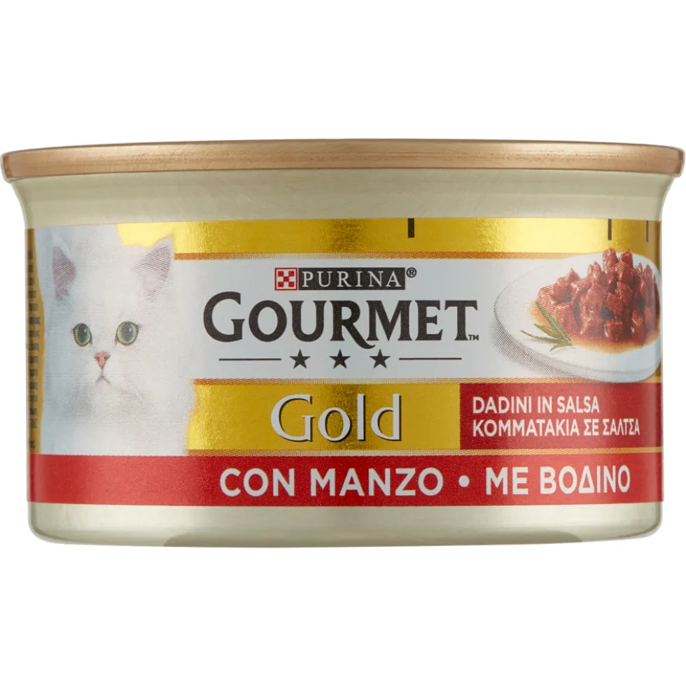 Gourmet Gold Dadini in Salsa con Manzo 85 g