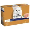 Gourmet Gold Mousse con Manzo, Pesce, Tacchino, Fegato 12 Lattine 85 g