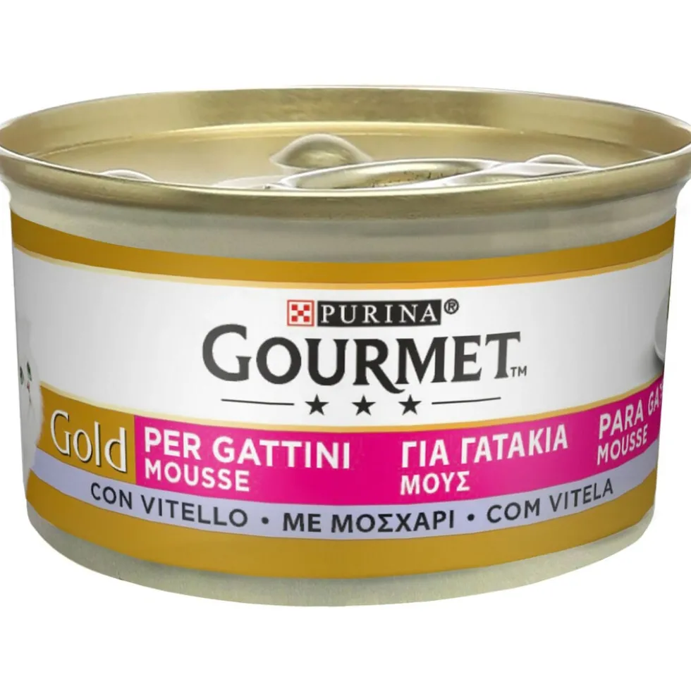 Gourmet Gold Mousse per Gattini con Vitello 85 g