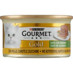 Gourmet Gold Patè con Verdure con Pollo, Carote e Zucchine 85 g