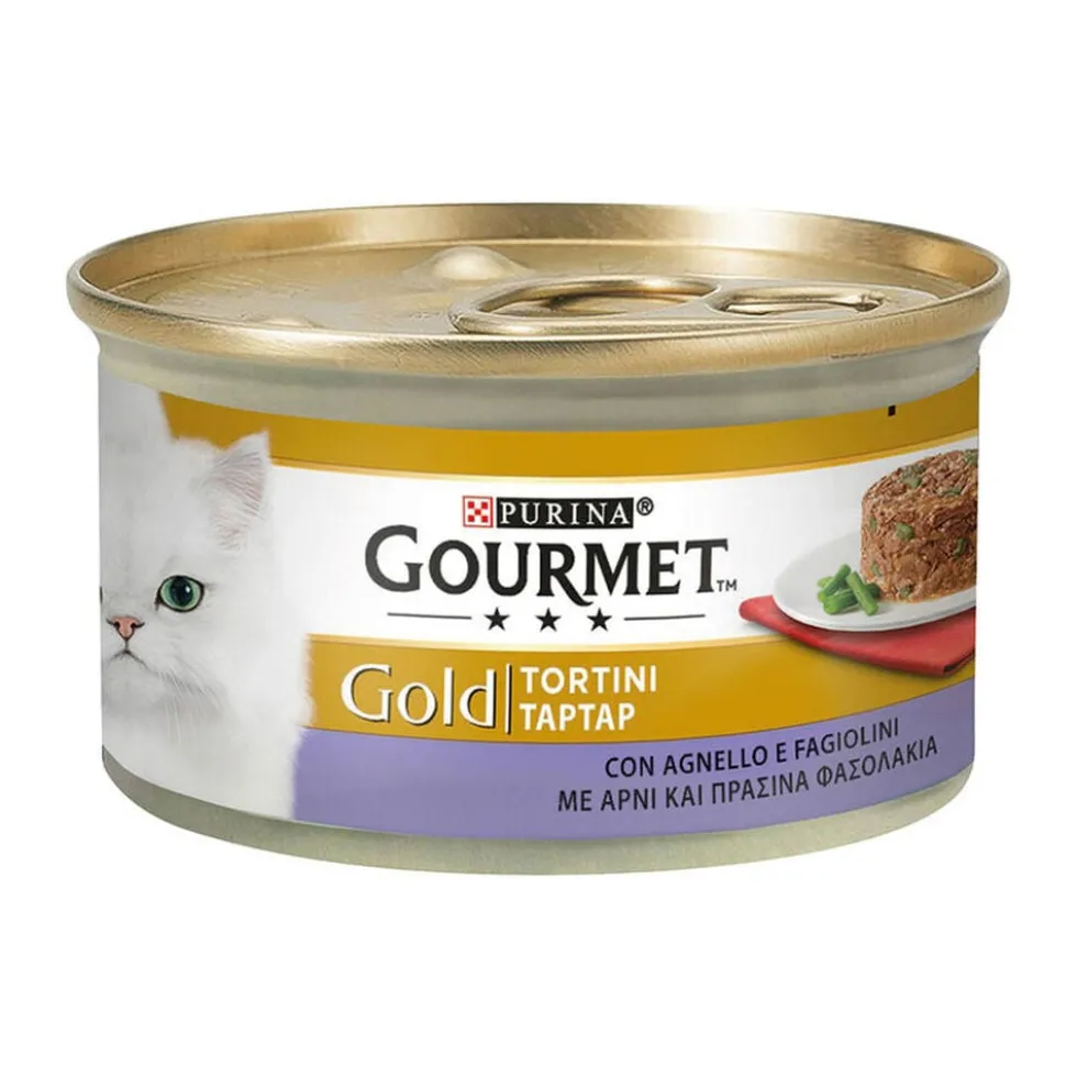 Gourmet Gold Tortini Cat Adult con Agnello e Fagiolini 85 g