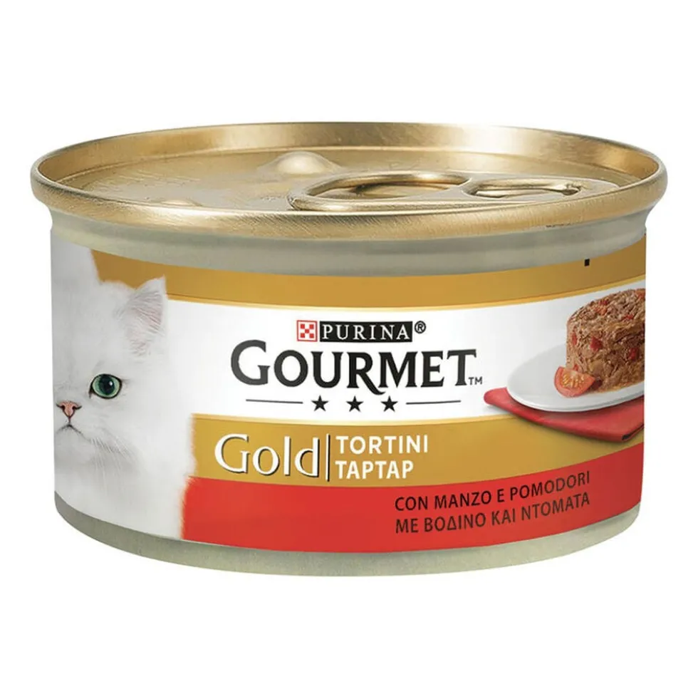 Gourmet Gold Tortini Cat Adult con Manzo e Pomodori 85 g