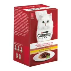 Gourmet Mon Petit con Carni Delicate (Anatra, Pollo, Tacchino) 6 Buste 50 g