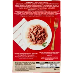 Gourmet Mon Petit Filettini Intense cotti in Salsa Merluzzo,Salmone,Sardine 6x50 g