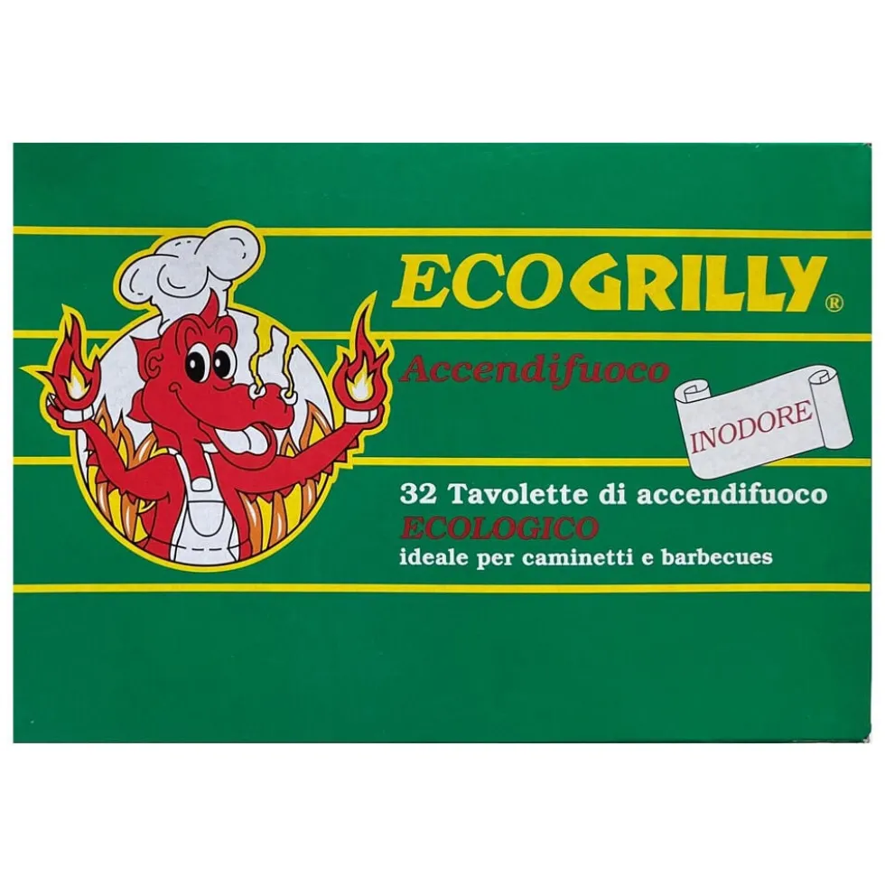 Grilly Accendifuoco 32 Tavolette Inodore