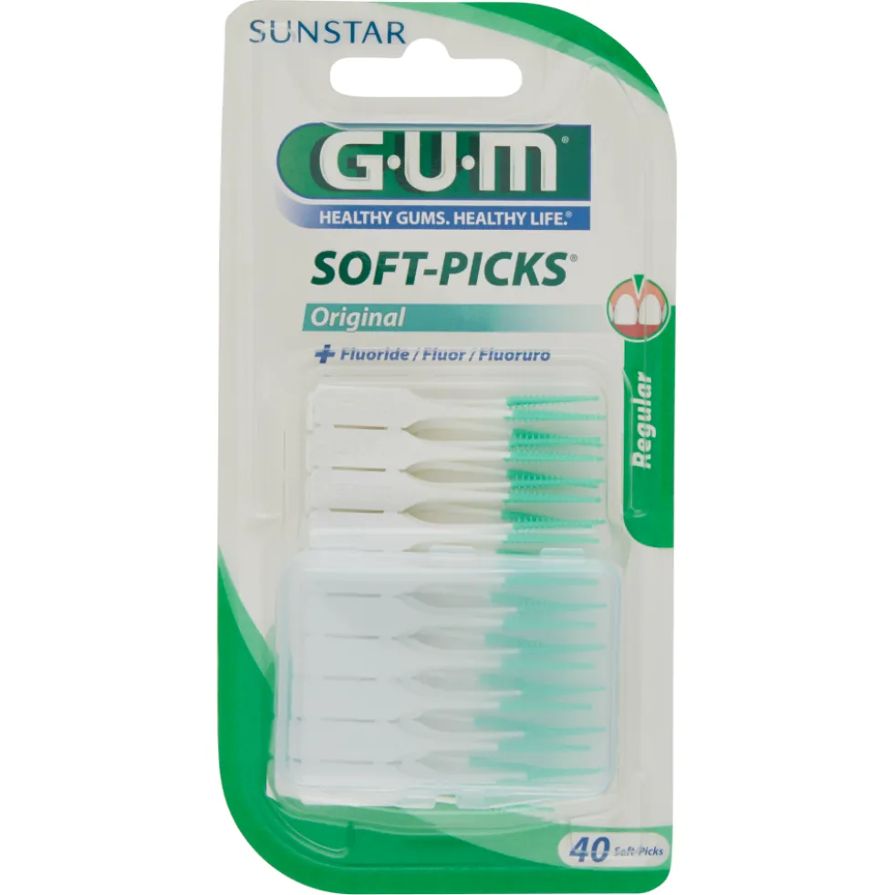 Gum Soft-Picks Original + Fluoruro Regular/Medium 40 Pezzi