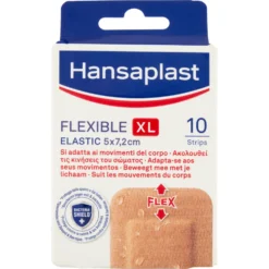 Hansaplast Flexible XL Elastic 5x7,2cm 10pz
