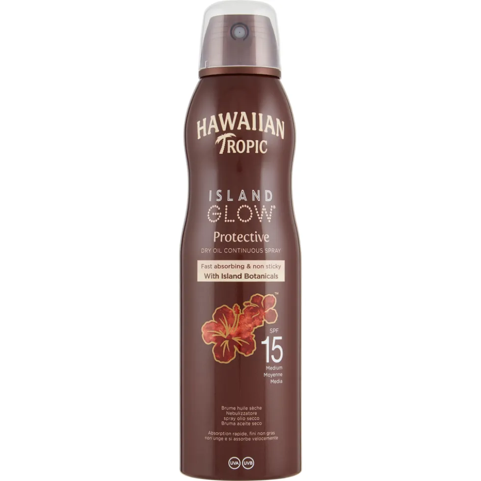 Hawaiian Tropic Protective Dry Oil Spray SPF15 – 177 ml