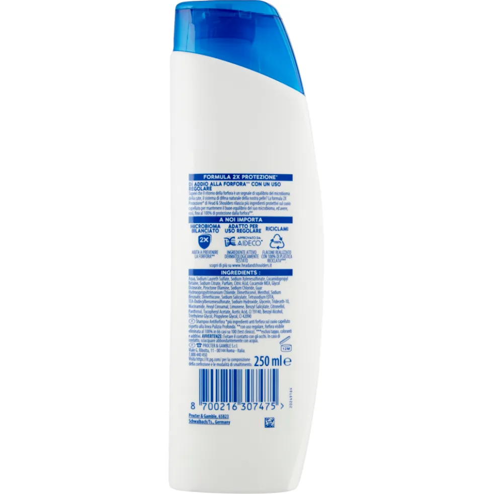 Head & Shoulders Shampoo Antiforfora Citrus Fresh per Capelli Grassi 250 ml