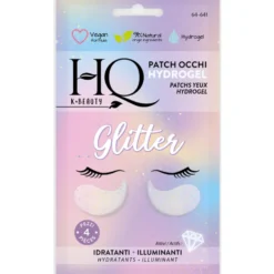 HQ Patch Occhi Hydrogel Glitter Trattamento Rinfrescante e Illuminante