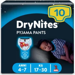 Huggies Drynites Mutandine Assorbenti per Bambino Taglia M (17-30 Kg) 10 Mutandine
