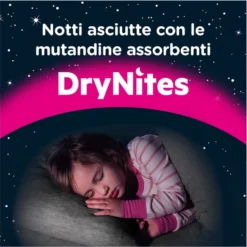 Huggies DryNites Mutandine Assorbenti Notte Girl 4-7 anni 17-30kg 10 Pezzi