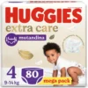 Huggies Pannolini Extra Care Taglia 4 80 Pezzi