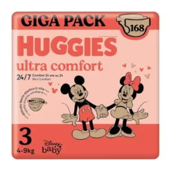 Huggies Pannolini Ultra Comfort Taglia 3 (4-9 kg) – 168 pezzi