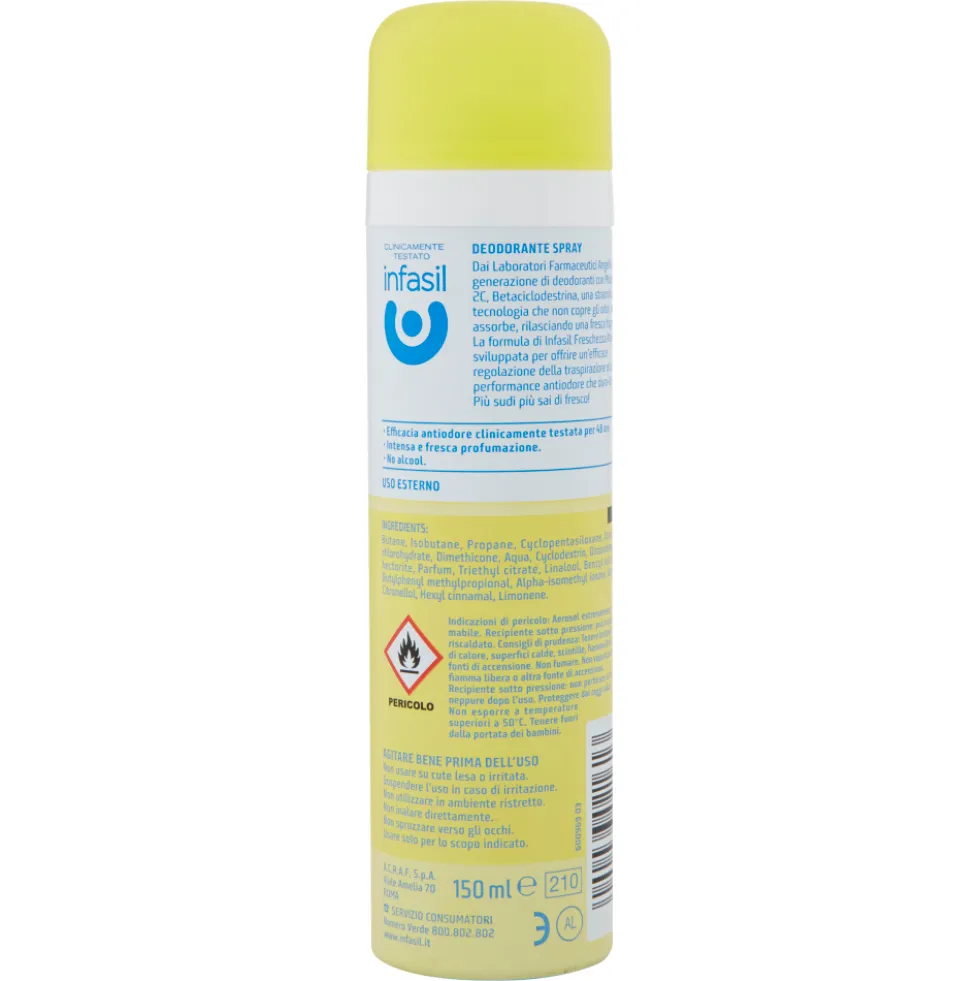 Infasil Deospray Freschezza Attiva 150 ml
