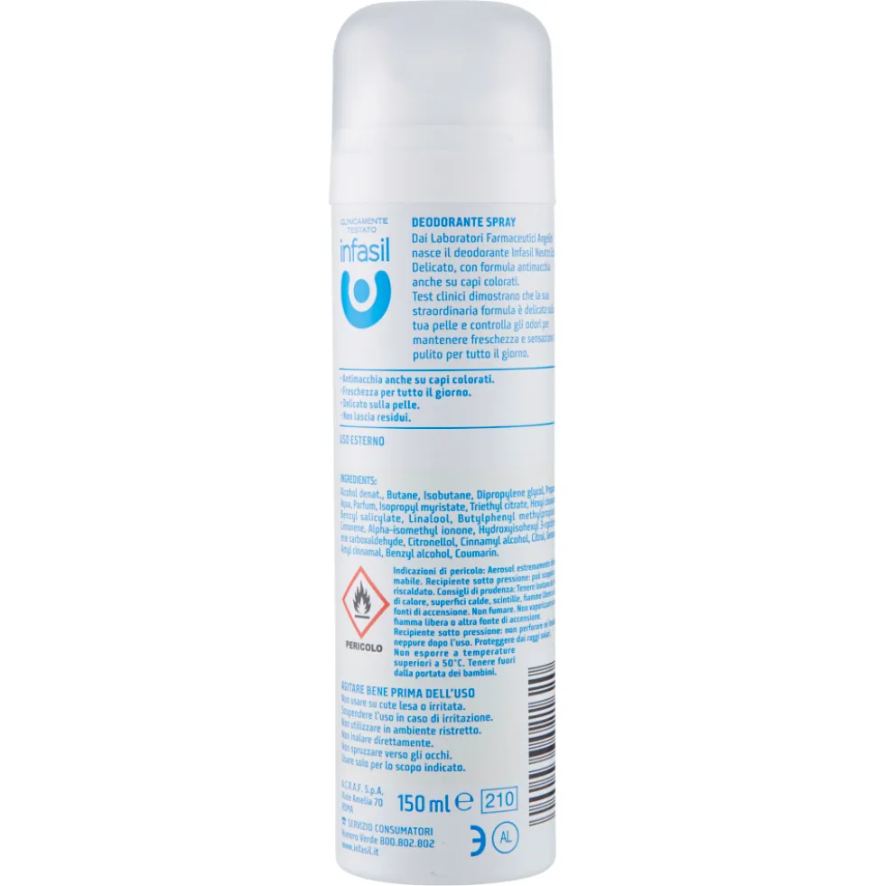 Infasil Neutro Extra Delicato Deodorante Spray 150 ml