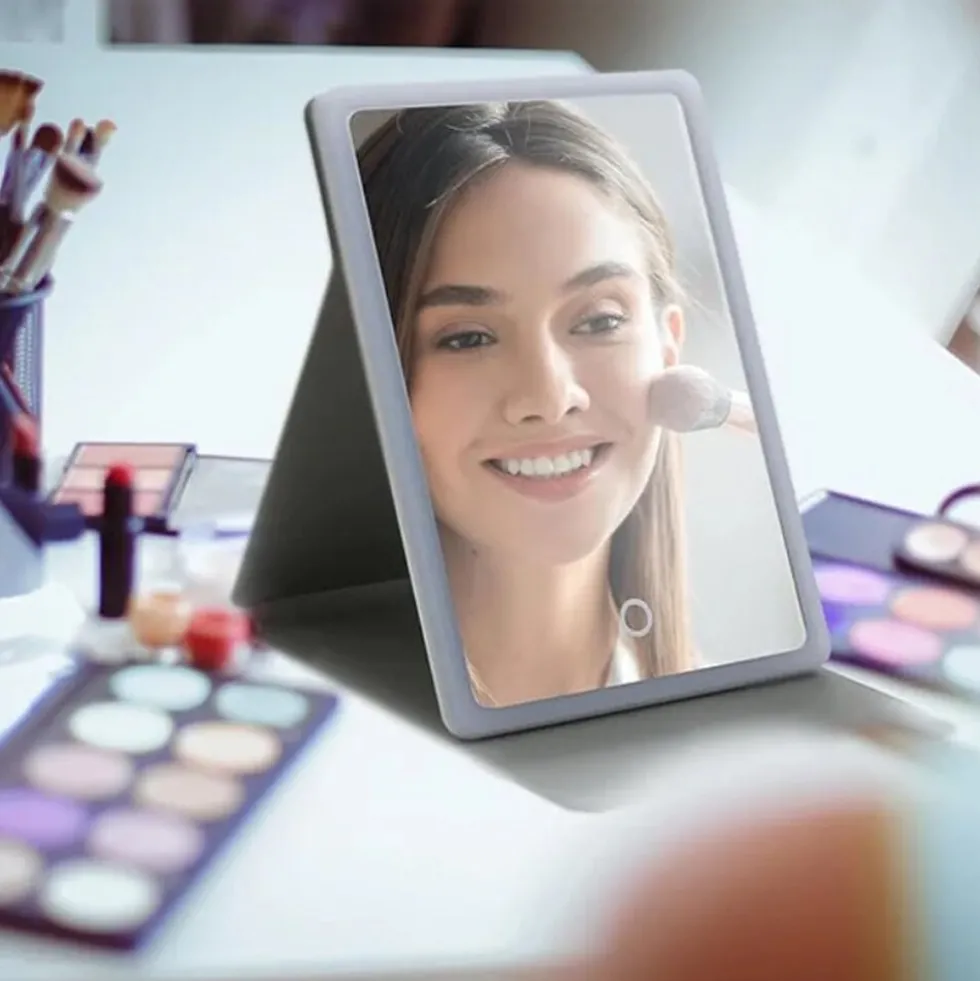 Innoliving Specchio Luminoso Ricaricabile Con Custodia