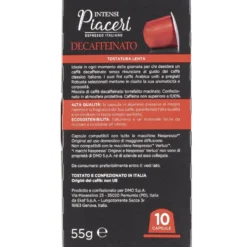 Intensi Piaceri Caffé Decaffeinato Intensità 7 10 Capsule