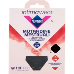 Intimawear by Nuvenia Mutandine Mestruali S Nero