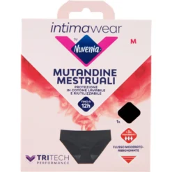 Intimawear by Nuvenia Mutandine Mestruali M Nero