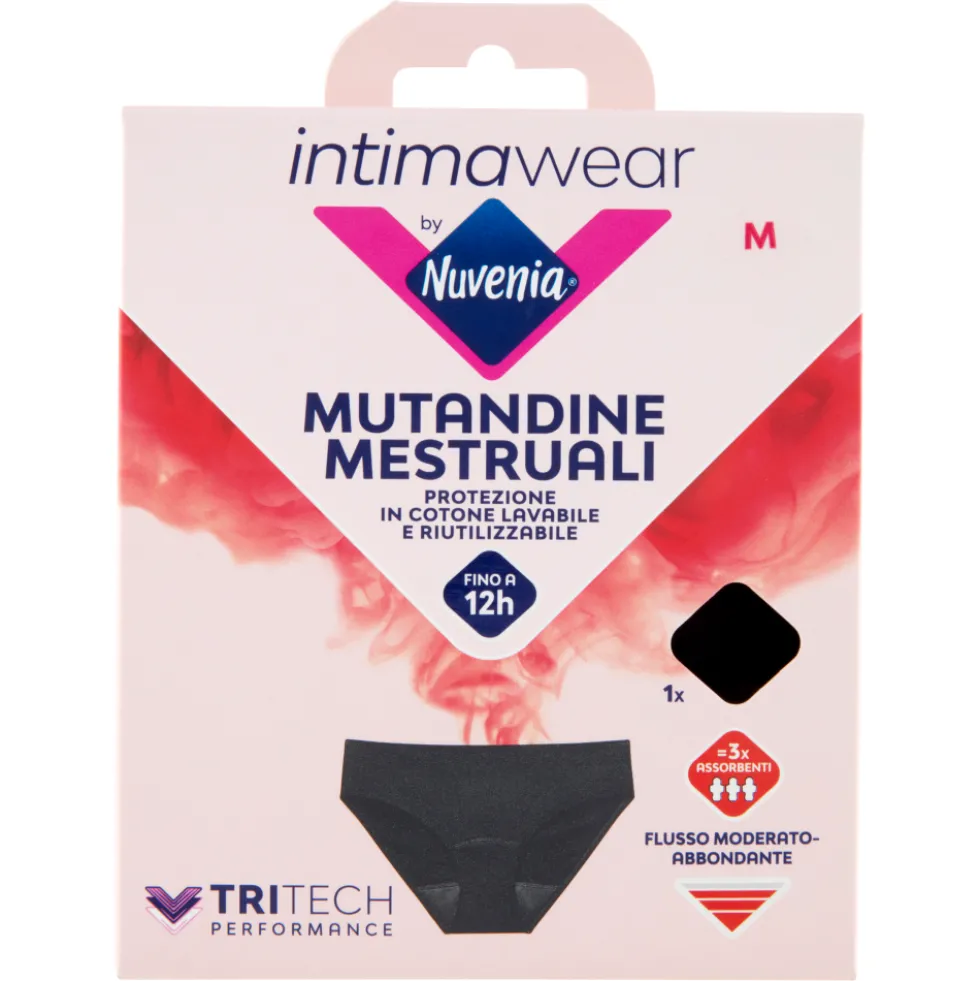 Intimawear by Nuvenia Mutandine Mestruali M Nero