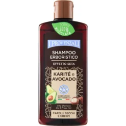 I Provenzali Shampoo Erboristico Effetto Seta Karité e Avocado Capelli Secchi e Crespi 250 ml