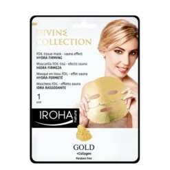 Iroha Gold Maschera Viso in Tessuto