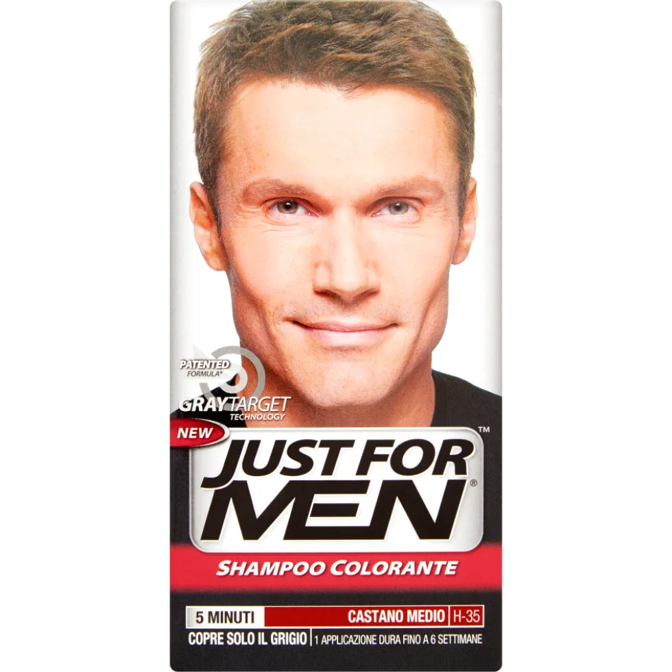 Just For Men Shampoo Colorante Castano Medio H-35