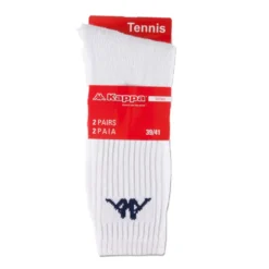 Kappa Calza Tennis Ring Bianco 2 Paia Taglia 39/41